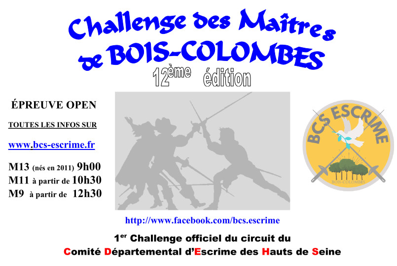CHALLENGE DES MAITRES BOIS COLOMBES